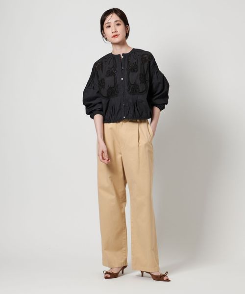 新品　UNITED ARROWS ポプリン エンブロイダリー ブラウス UNITED ARROWS｜ポプリン エンブロイダリー ブラウス | Rakuten