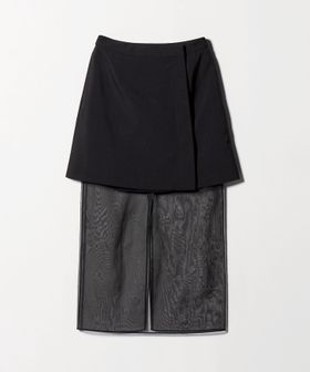 UNITED ARROWS/シアー オーガンジー 2WAY スカート ウォッシャブル/その他スカート
