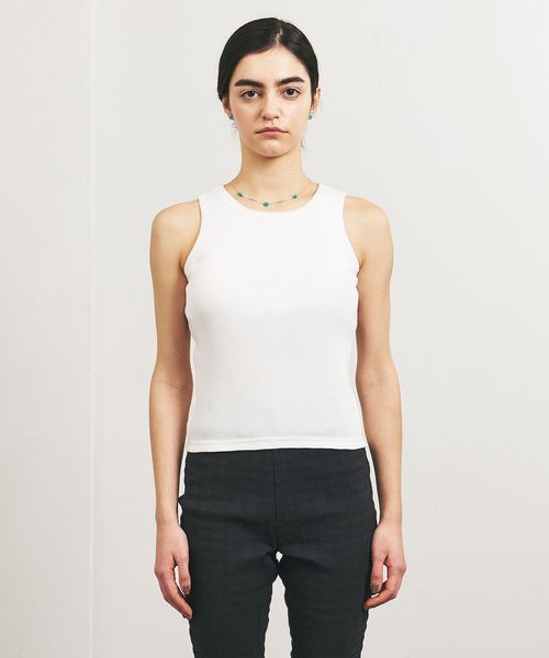 TO UNITED ARROWS＞C/PLA リブ タンク ブラトップ