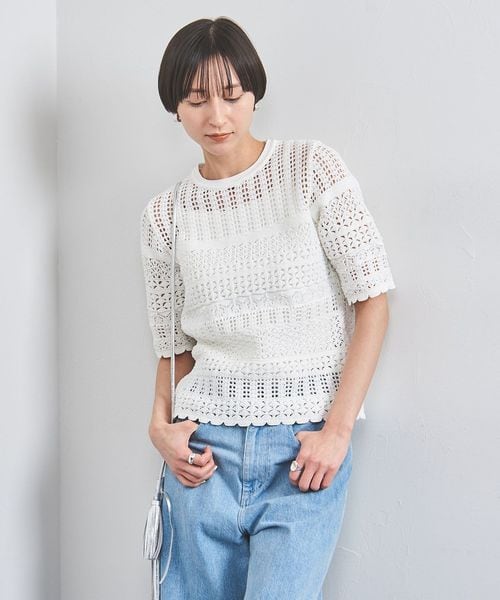 UNITED ARROWS/Early/SM ショートスリーブ ニット/ニット / セーター