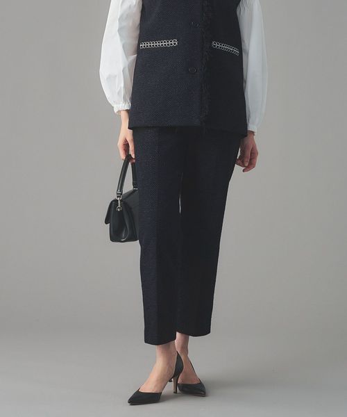 UNITED ARROWS/2トーン ツイードライク パンツ/スラックス