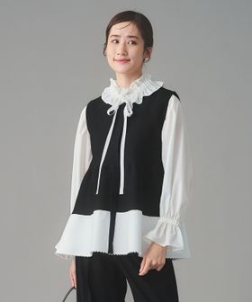 UNITED ARROWS/ペプラム ニットベスト/ベスト