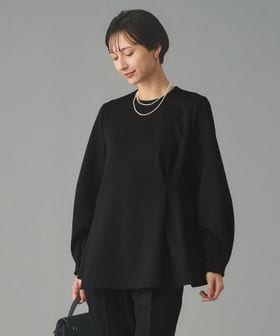 UNITED ARROWS/SPONGY クルーネック ギャザー ブラウス/シャツ / ブラウス
