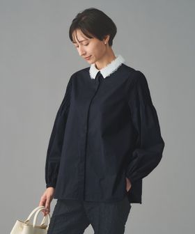 UNITED ARROWS/チュールカラー 2WAY ブラウス/シャツ / ブラウス