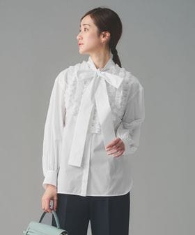 UNITED ARROWS/タックフリル ボウ ブラウス/シャツ / ブラウス