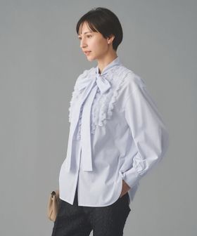 UNITED ARROWS/タックフリル ボウ ブラウス/シャツ / ブラウス