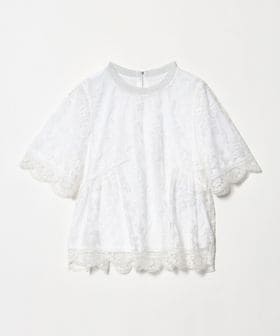 MUVEIL/＜MUVEIL＞フラワー レース Tシャツ/Tシャツ / カットソー