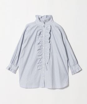 dahl'ia/＜dahl’ia＞フリル ストライプ ロングスリーブ ブラウス/シャツ / ブラウス