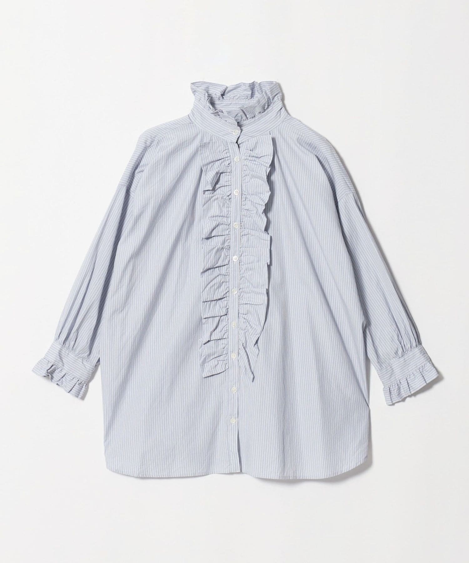 dahl'ia フリルロングスリーブブラウス United arrows dahl'ia＞フリル ストライプ ロングスリーブ ブラウス