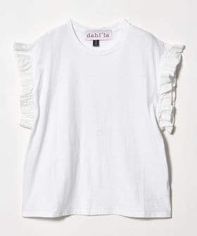 dahl'ia/＜dahl’ia＞フリル スリーブ Tシャツ/Tシャツ / カットソー