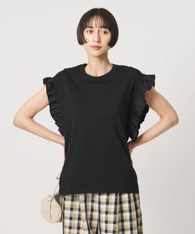 dahl'ia/＜dahl’ia＞フリル スリーブ Tシャツ/Tシャツ / カットソー