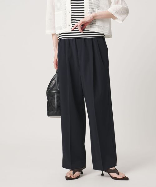 UNITED ARROWS/ツイル イージーパンツ ‐ストレッチ 防シワ 接触冷感‐/スラックス