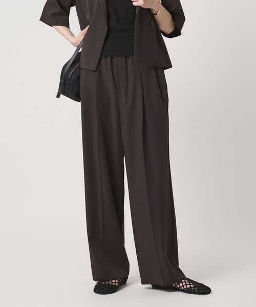 UNITED ARROWS/ツイル イージーパンツ ‐ストレッチ 防シワ 接触冷感‐/スラックス