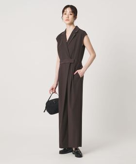 UNITED ARROWS/ツイル オールインワン ‐ストレッチ 防シワ 接触冷感‐/オーバーオール / オールインワン