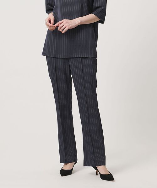 UNITED ARROWS/ピンストライプ フレアパンツ ‐ウォッシャブル‐/イージーパンツ