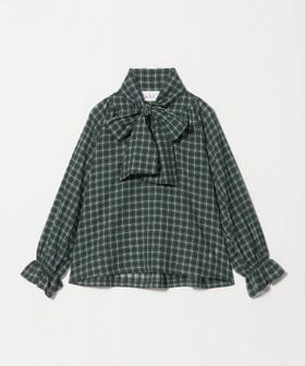 dahl'ia/＜dahl’ia＞ボウタイ チェック シャツ ブラウス/シャツ / ブラウス