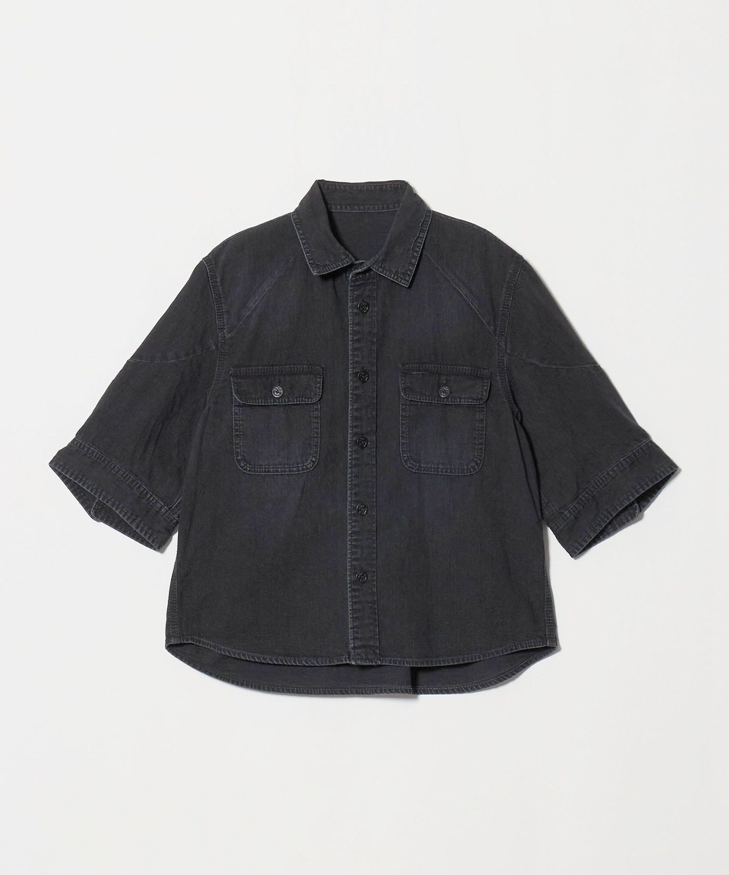 sacai＞パフスリーブ デニムシャツ