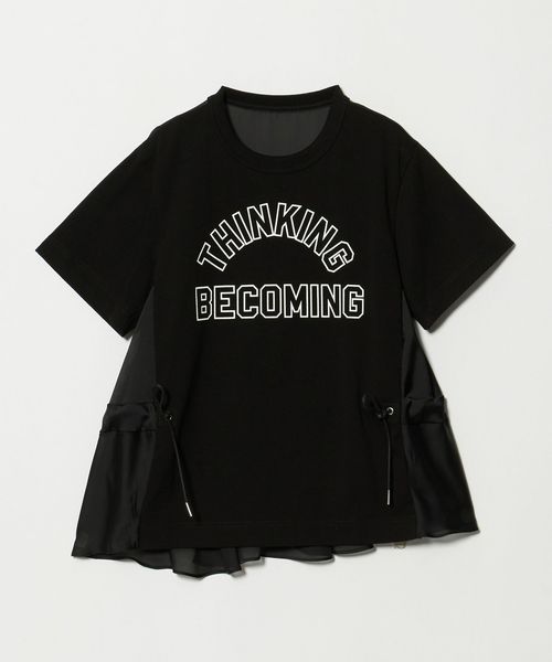 sacai/＜sacai＞プリント ドッキング ドロスト Tシャツ/Tシャツ / カットソー