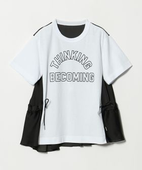 sacai/＜sacai＞プリント ドッキング ドロスト Tシャツ/Tシャツ / カットソー