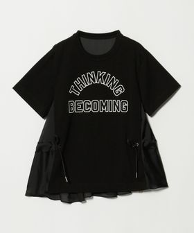 sacai/＜sacai＞プリント ドッキング ドロスト Tシャツ/Tシャツ / カットソー