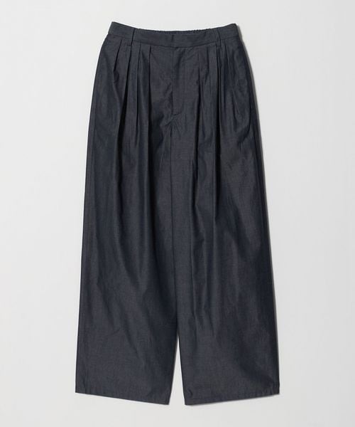 UNITED ARROWS/デニムライク タック ビッグ ワイドパンツ/スラックス