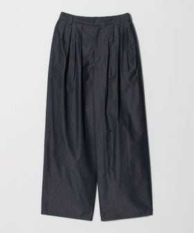UNITED ARROWS/デニムライク タック ビッグ ワイドパンツ/スラックス
