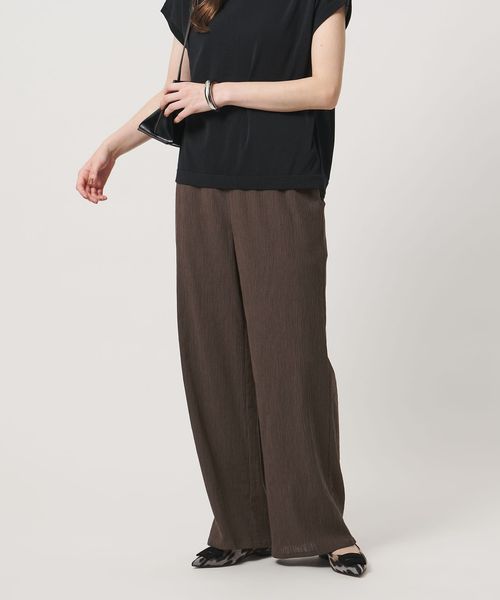 UNITED ARROWS/クレープ イージー ワイドパンツ ‐ウォッシャブル‐/イージーパンツ