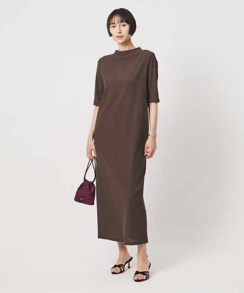 UNITED ARROWS/クレープ ストレート ワンピース ‐ウォッシャブル‐/ワンピース