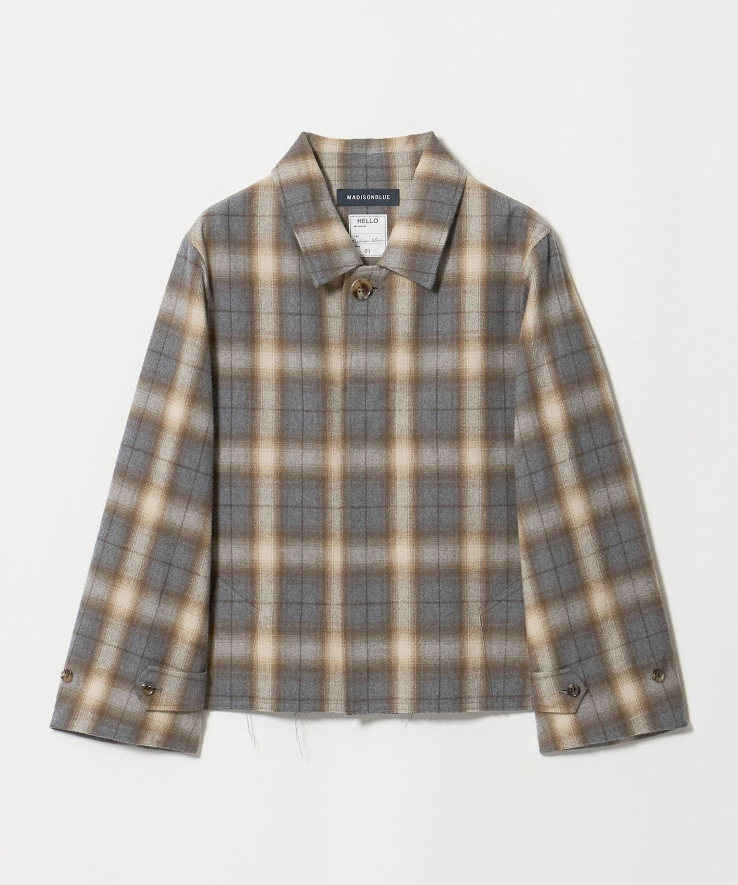 MADISONBLUE＞チェック ショップコート