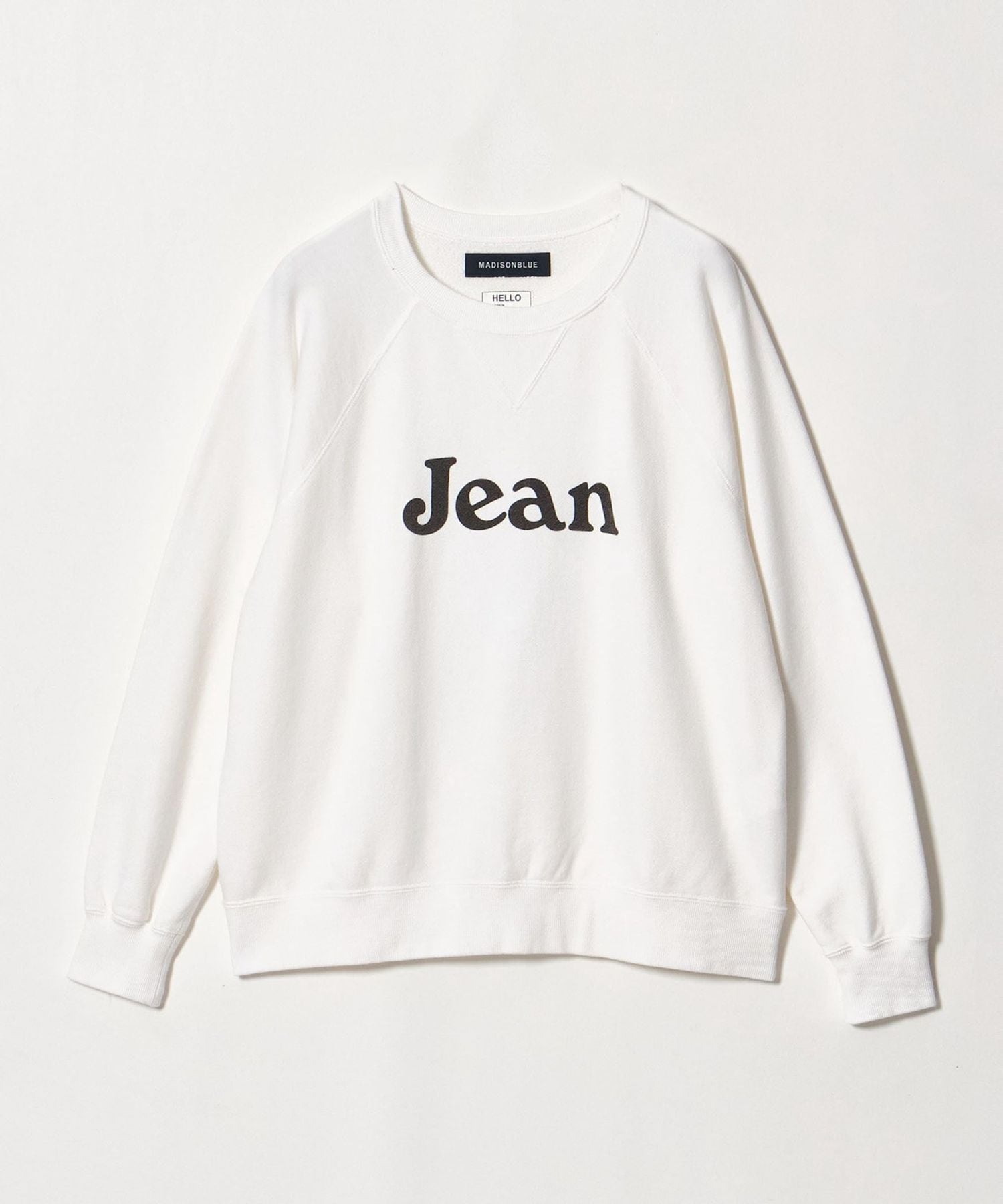 MADISONBLUE＞JEAN クルーネック スウェット WHITE