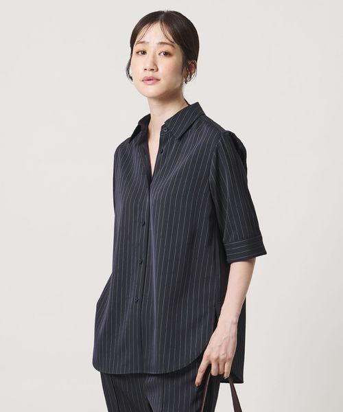 UNITED ARROWS/ストライプ レギュラーカラー シャツ ‐ウォッシャブル‐/シャツ / ブラウス