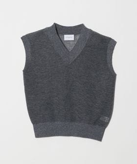 UNITED ARROWS/ミニ Vネック フレンチスリーブ ニット ‐ウォッシャブル‐/ベスト
