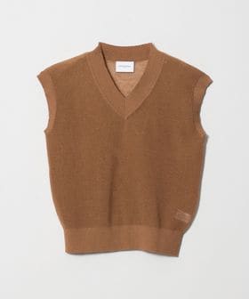 UNITED ARROWS/ミニ Vネック フレンチスリーブ ニット ‐ウォッシャブル‐/ベスト