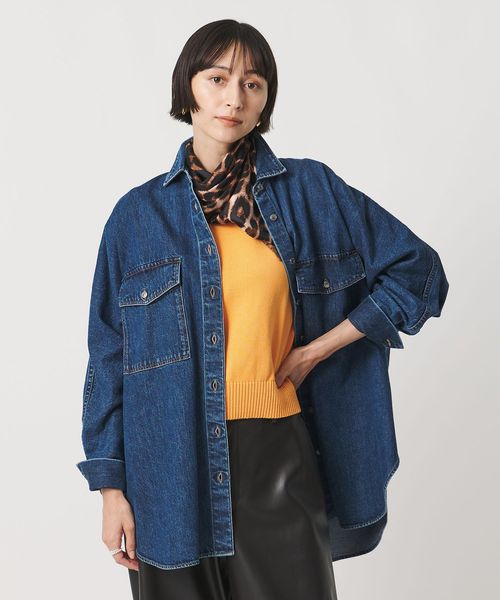 SACRA/＜SACRA＞デニム ロングシャツ/シャツ / ブラウス