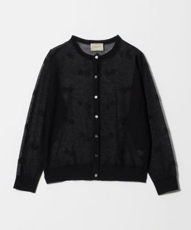 UNITED ARROWS/シアー フラワー カーディガン ‐ウォッシャブル‐/カーディガン / ボレロ
