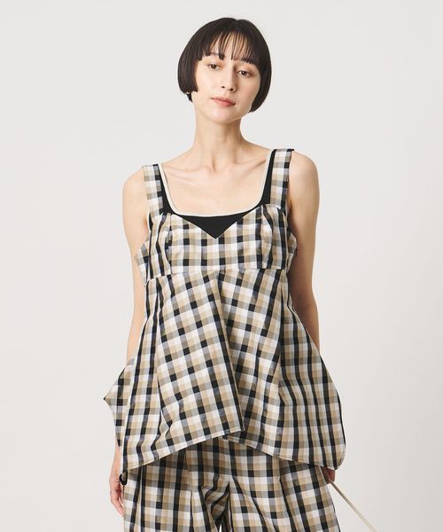 UNITED ARROWS/カラー ギンガムチェック キャミソール ‐ウォッシャブル‐/タンクトップ / キャミソール