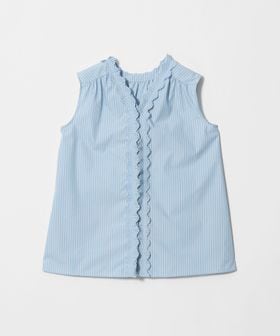 UNITED ARROWS/2WAY タックフリル ストライプ ノースリーブ ブラウス/シャツ / ブラウス