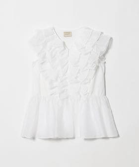 UNITED ARROWS/レディー フリル チュール カットソー ‐ウォッシャブル‐/Tシャツ / カットソー
