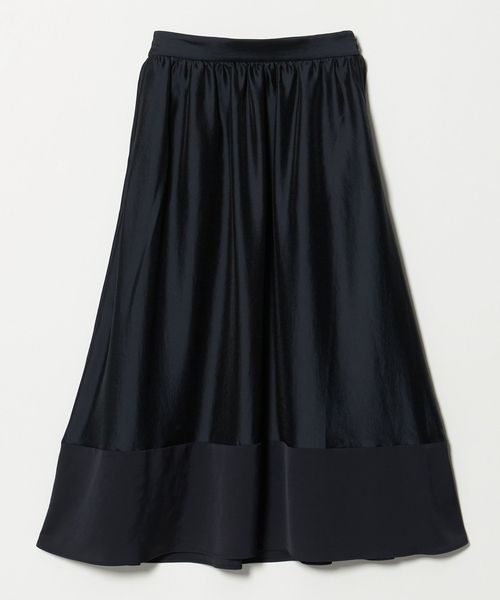 UNITED ARROWS/シルキー ギャザー スカート ‐ウォッシャブル‐/ミモレ / ロング