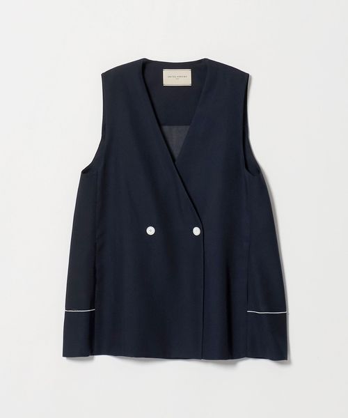 UNITED ARROWS/シアー バックフレア ベスト ‐ウォッシャブル‐/ベスト