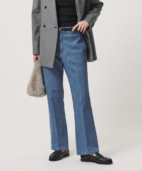 UNITED ARROWS/デニム フレアパンツ LT.BLUE ‐ストレッチ ウォッシャブル‐/デニムパンツ