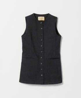 UNITED ARROWS/デニム ベスト BLACK ‐ストレッチ ウォッシャブル‐/ベスト