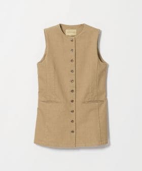 UNITED ARROWS/デニム ベスト BEIGE ‐ストレッチ ウォッシャブル‐/ベスト