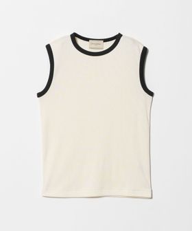 UNITED ARROWS/リブ バイカラーパイピング ノースリーブ Tシャツ/Tシャツ / カットソー