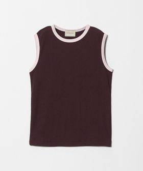 UNITED ARROWS/リブ バイカラーパイピング ノースリーブ Tシャツ/Tシャツ / カットソー