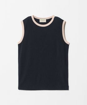 UNITED ARROWS/リブ バイカラーパイピング ノースリーブ Tシャツ/Tシャツ / カットソー