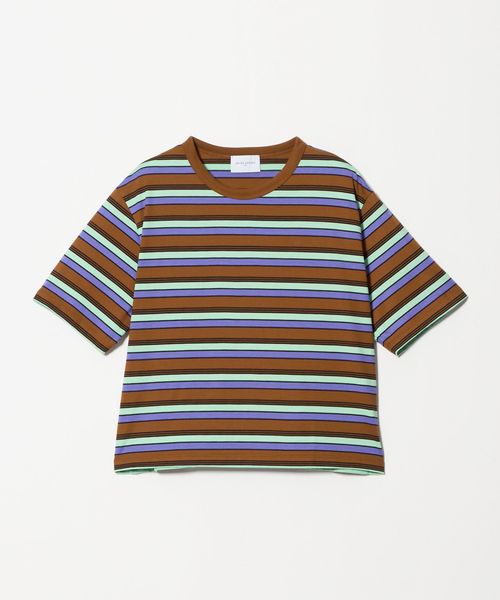 UNITED ARROWS/マルチボーダー ハーフスリーブ Tシャツ/Tシャツ / カットソー