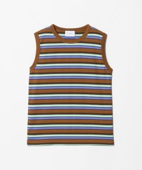 UNITED ARROWS/マルチボーダー ノースリーブ Tシャツ/タンクトップ / キャミソール