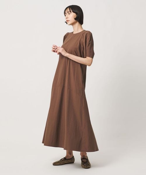 UNITED ARROWS/パフスリーブ フレアワンピース ‐ウォッシャブル‐/ワンピース