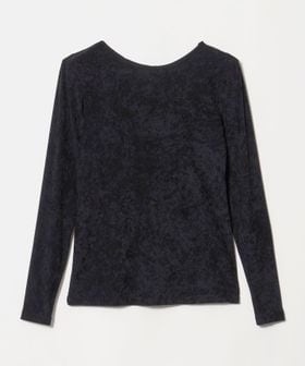 UNITED ARROWS/ベロア バック オープン Tシャツ/Tシャツ / カットソー